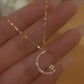💖LAST DAY PROMOTION - 50%OFF 💖 Gift For Women💕Bright Night: Moon Star Necklace🌙✨