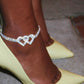 Buy 2 Get 15%💖Heart X Heart Ankle Bracelet🌟FREE SHIPPING