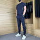 🔥🔥Limited-time 50% discount🔥🔥Men's Casual Sports Short Sleeve Long Pants Two-Piece Set