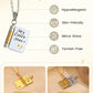 🎁My Book Necklace for Daughter,Son or Lover, Birthday Day Gift Graduation Jewelry of Love