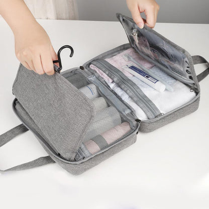 Dry and Wet Separation Waterproof Folding Travel Cosmetic Bag - Ideal Gift