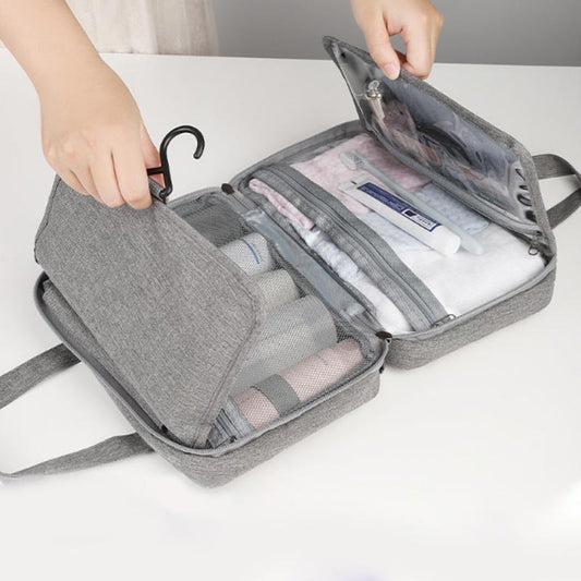 Dry and Wet Separation Waterproof Folding Travel Cosmetic Bag - Ideal Gift