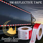 Red & White Reflective Stickers – High Visibility, Durable, Peel & Stick