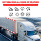 Red & White Reflective Stickers – High Visibility, Durable, Peel & Stick