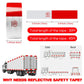 Red & White Reflective Stickers – High Visibility, Durable, Peel & Stick