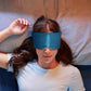 Cooling, soft sleep mask made of artificial silk