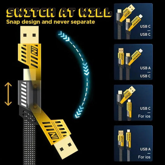 💥NEW HOT SALE💥4 in 1 PD 27W 65W Fast Charging Cable