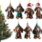 🎄Dog Christmas tree ornament✨Hanging dog ornaments