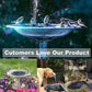 🔥Hot Sales 56% OFF🔥Solar Fountain, Solar Powered Bird Bath Fountain Pump with 4 Nozzles 1.4W Solar Panel Kit Water Pump, Outdoor Watering Submersible Pump for Pond, Pool, Garden, Fish Tank