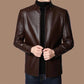✨New Arrival✨Men’s Warm Plush Lining Leather Jacket