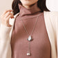 Tulip necklace with adjustable length for an elegant look