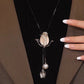 Tulip necklace with adjustable length for an elegant look