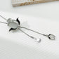 Tulip necklace with adjustable length for an elegant look