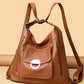 Women's Convertible Stylish PU Leather Bag with Multiple Pockets
