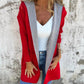 🌸Spring Specials🌸 Women's Color Block Open Front Hooded Coat