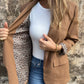 🎁Hot Sale🎁50% OFF!✈️Free shipping✈️ Women’s Stylish Blazer with Chic Leopard Print Lining!