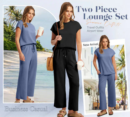 🌺 Hot Sale 49% OFF🌺 New Women's  Sleeveless Top & Wide-Leg Pants 2-Piece Set