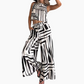 🌴Summer Specials🌴Striped Sleeveless Top & Wide-Leg Pants Set