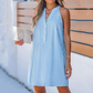 🔥Popular Styles💖Women's Striped V-Neck Sleeveless Short Dress