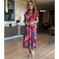⏳Time-limited Special 50%OFF💃Women's Casual V-Neck Printed Maxi Dress