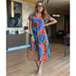 ⏳Time-limited Special 50%OFF💃Women's Casual V-Neck Printed Maxi Dress