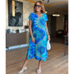 ⏳Time-limited Special 50%OFF💃Women's Casual V-Neck Printed Maxi Dress