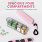 🎁 Hot Sale 49% OFF 🔥Outdoor 4 Compartment Portable Sealed Pill Organiser