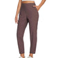 ⏳LIMITED OFFER 62% OFF🌞Women’s Fitted High-Waisted Zip-Pocket Trousers - 👖Lightweight, Breathable, Soft 26"/27" Ankle Pants with Zipper Pockets