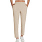 ⏳LIMITED OFFER 62% OFF🌞Women’s Fitted High-Waisted Zip-Pocket Trousers - 👖Lightweight, Breathable, Soft 26"/27" Ankle Pants with Zipper Pockets