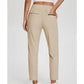 ⏳LIMITED OFFER 62% OFF🌞Women’s Fitted High-Waisted Zip-Pocket Trousers - 👖Lightweight, Breathable, Soft 26"/27" Ankle Pants with Zipper Pockets