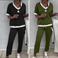 ⏳Time-Limited Special⏰Women's Casual V-Neck Top and Pants Set【High Quality】