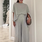 Women's Solid Loose Short Sleeve Top & Wide Leg Pants 2-Piece Set