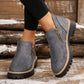 💗Last Day Hot Sale💗✨Women's Round-Toe Ankle Boots with Side Zipper