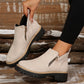 💗Last Day Hot Sale💗✨Women's Round-Toe Ankle Boots with Side Zipper