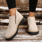 💗Last Day Hot Sale💗✨Women's Round-Toe Ankle Boots with Side Zipper