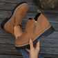 💗Last Day Hot Sale💗✨Women's Round-Toe Ankle Boots with Side Zipper
