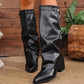 Women's Slouchy Knee High Chunky Boots