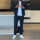 ✈️Free Shipping✈️Men’s Casual Solid Color 2-Piece Set – Jacket & Pants