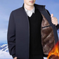 🧥🧥Men's Solid Color Zip Up Warm Jacket