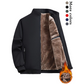 🧥🧥Men's Solid Color Zip Up Warm Jacket