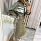 🎉 2 Pieces, More Ways to Dress | Women's Stand-Collar Jacket & Midi Dress Set