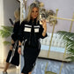🎉 2 Pieces, More Ways to Dress | Women's Stand-Collar Jacket & Midi Dress Set