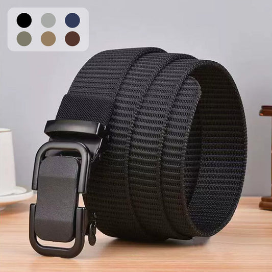 Men's Tactical Nylon Belt - Heavy-Duty Buckle & Adjustable Fit