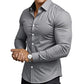 🔥LAST DAY SALE 60% OFF🔥High Quality Men's Four Seasons Solid Color Lapel Long Sleeve Button Shirt