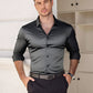 🔥LAST DAY SALE 60% OFF🔥High Quality Men's Four Seasons Solid Color Lapel Long Sleeve Button Shirt