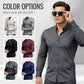 🔥LAST DAY SALE 60% OFF🔥High Quality Men's Four Seasons Solid Color Lapel Long Sleeve Button Shirt