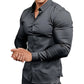 🔥LAST DAY SALE 60% OFF🔥High Quality Men's Four Seasons Solid Color Lapel Long Sleeve Button Shirt