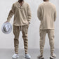💥Arrived Today-SAVE 66%💥Men's 2-Piece V-Neck Baggy Sweatshirt & Joggers Set