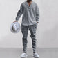 💥Arrived Today-SAVE 66%💥Men's 2-Piece V-Neck Baggy Sweatshirt & Joggers Set