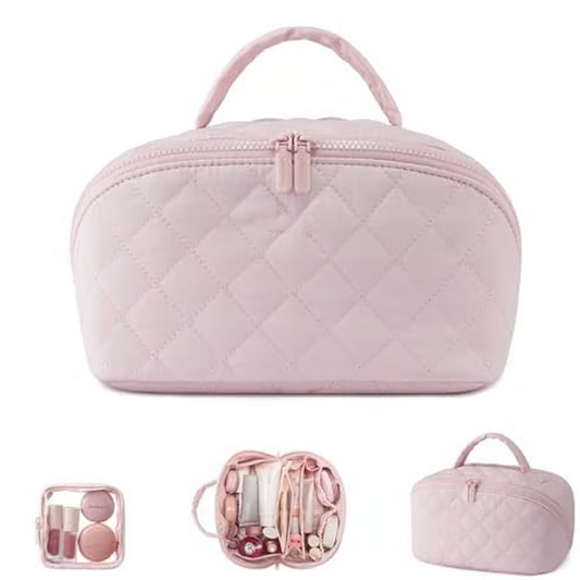 💜LAST DAY PROMOTION - 55%OFF💜Large Capacity Portable Makeup Bag with Handle